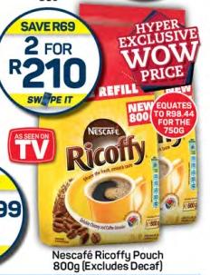 Nescafé Ricoffy Pouch 800g (Excludes Decaf)