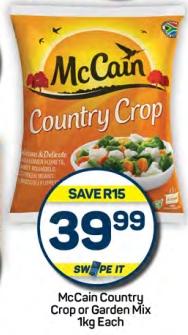 McCain Country Crop or Garden Mix 1 Kg