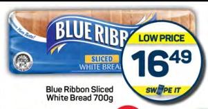 Blue Ribbon Sliced White Bread 700GM