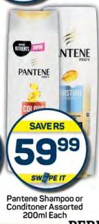 Pantene Shampoo or Conditioner Assorted 200ml