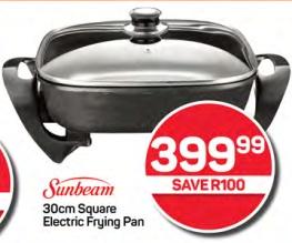 Sunbeam 30cm Square Electric Frying Pan