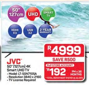 JVC 50" (127cm) 4K Smart UHD TV