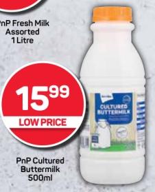 PnP Cultured Buttermilk 500ml