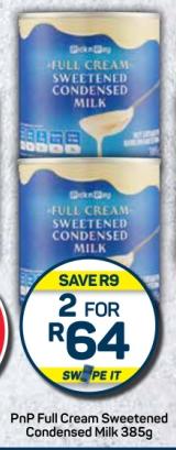 PnP Full Cream Sweetened Condensed Milk 385g