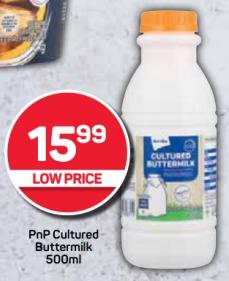 PnP Cultured Buttermilk 500ml