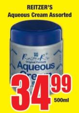 Reitzer's Aqueous Cream Assorted 500ml