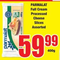 PARMALAT Full Cream Processed Cheese Slices Assorted 400G