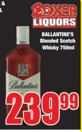 BALLANTINE'S Blended Scotch Whisky 750ML