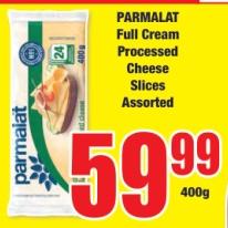 PARMALAT Full Cream Processed Cheese Slices Assorted 400 gm 