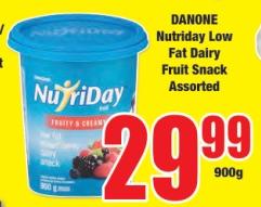 DANONE Nutriday Low Fat Dairy Fruit Snack Assorted 900 gm 