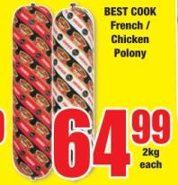 Best Cook French / Chicken Polony 2 kg 