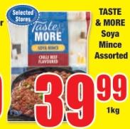 Taste & More Soya Mince Assorted,1 KG