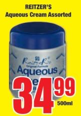 Reitzer's Aqueous Cream Assorted 500 ml 