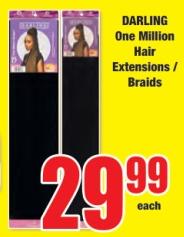 DARLING One Million Hair Extensions / Braids