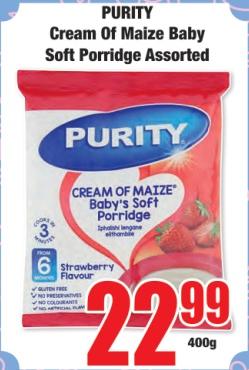 Cream Of Maize Baby Soft Porridge Assorted