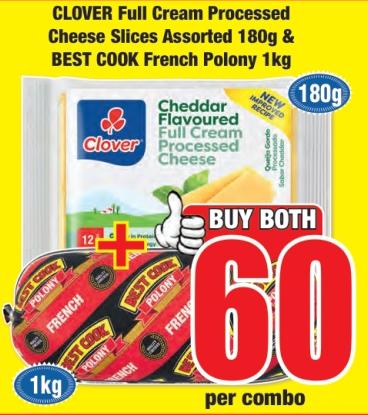 CLOVER Full Cream Processed Cheese Slices Assorted