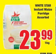 WHITE STAR Instant Maize Porridge Assorted 1KG