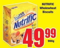 NUTRIFIC Wholewheat Biscuits 900GM