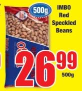 IMBO Red Speckled Beans 500GM