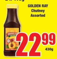 GOLDEN RAY Chutney Assorted 430G