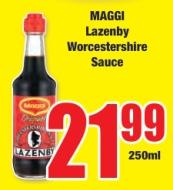 MAGGI Lazenby Worcestershire Sauce 250ML