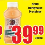 SPUR Durkynaise Dressings 300ML