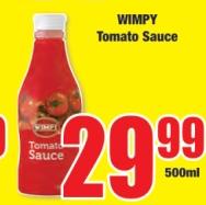 WIMPY Tomato Sauce 500ML