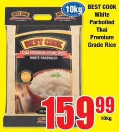 BEST COOK White Parboiled Thai Premium Grade Rice 10KG