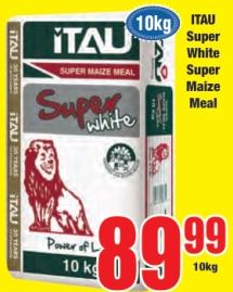 ITAU Super White Super Maize Meal 10kg