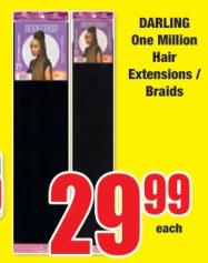 DARLING One Million Hair Extensions / Braids