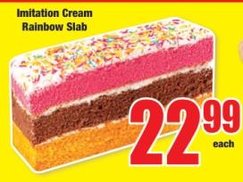 Imitation Cream Rainbow Slab 