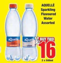 AQUELLË Sparkling Flavoured Water Assorted 2X500ML