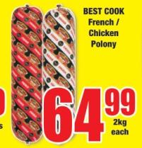 BEST COOK French / Chicken Polony 2KG