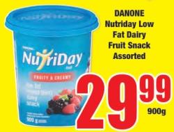 DANONE Nutriday Low Fat Dairy Fruit Snack Assorted 900GM