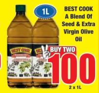 BEST COOK A Blend Of Seed & Extra Virgin Olive Oil 2x1 Ltr 