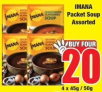 IMANA Packet Soup Assorted 4x45 gm / 50 gm 