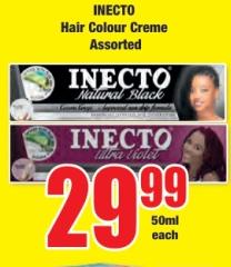 INECTO Hair Colour Creme Assorted 50ML