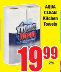 AQUA CLEAN Kitchen Towels 2's 