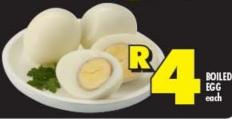 Boiled Egg each