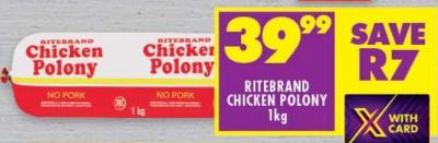 Ritebrand Chicken Polony 1kg