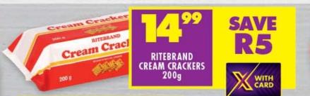 RITEBRAND Cream Crackers 200gm