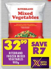 RITEBRAND Mixed Vegetables 900gm