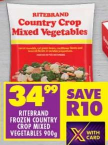 RITEBRAND Country Crop Mixed Vegetables 900gm