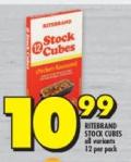 Ritterbrand Stock Cubes all variants, 12 per pack