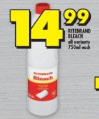 RITEBRAND BLEACH 750ml