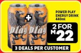 POWER PLAY ENERGY DRINK 440 ml