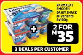 Parmalat Smooth Dairy Snack, all variants