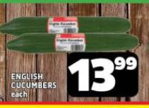 English Cucumbers each