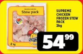 SUPREME CHICKEN FROZEN STEW PACK