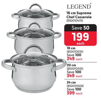 LEGEND CHEF CASERROEL (850010470) 16CM